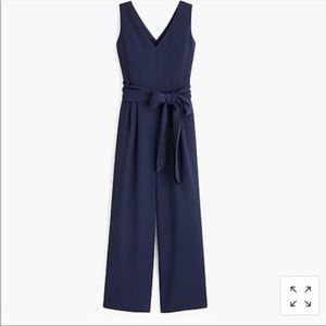 J. Crew Wrap-tie Jumpsuit 365 Crepe